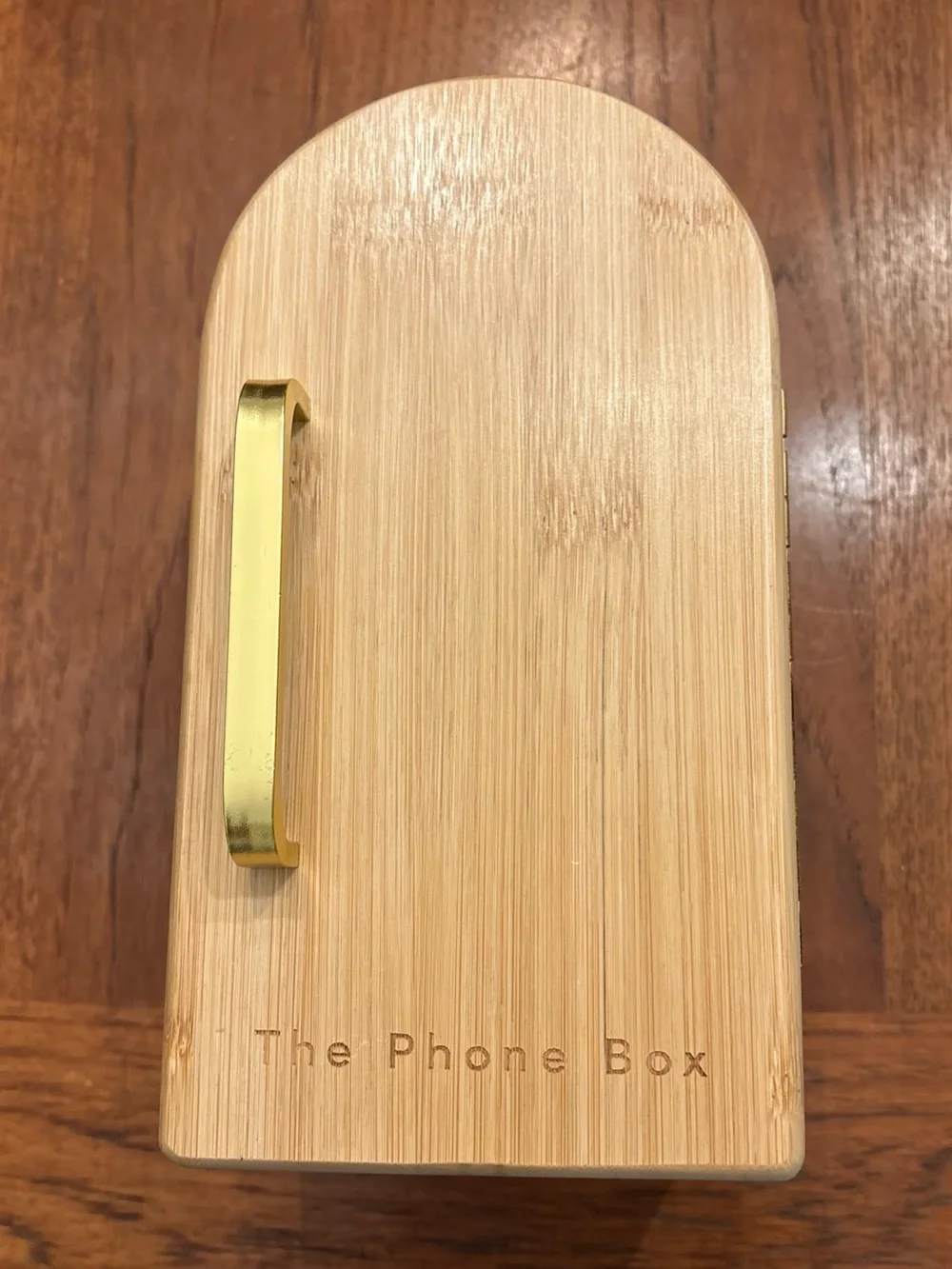 Papaya The Phone Box Bamboo Cell Phone Holder Family Organizer-Holds 3-phones